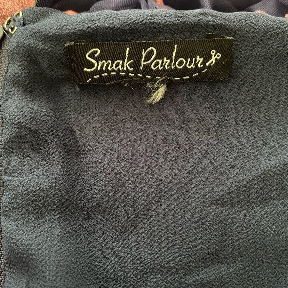 Unique Vintage Smak Parlour Strawberry Print Woodstock Flare Dress Size XL - Picture 6 of 14